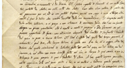 Biblioteca Nazionale di Napoli, acquisita preziosa lettera di Giacomo Leopardi